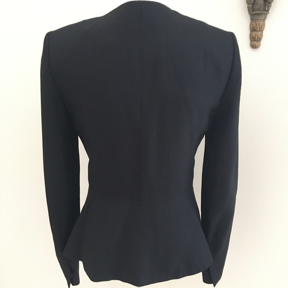 Rachel Zoe Evening Black Open Front Jacket Size 6 - Picture 4 of 6